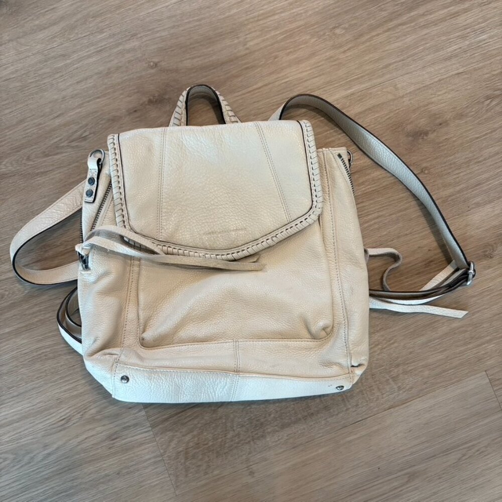Aimee Kestenberg Leather Backpack Cream Tan